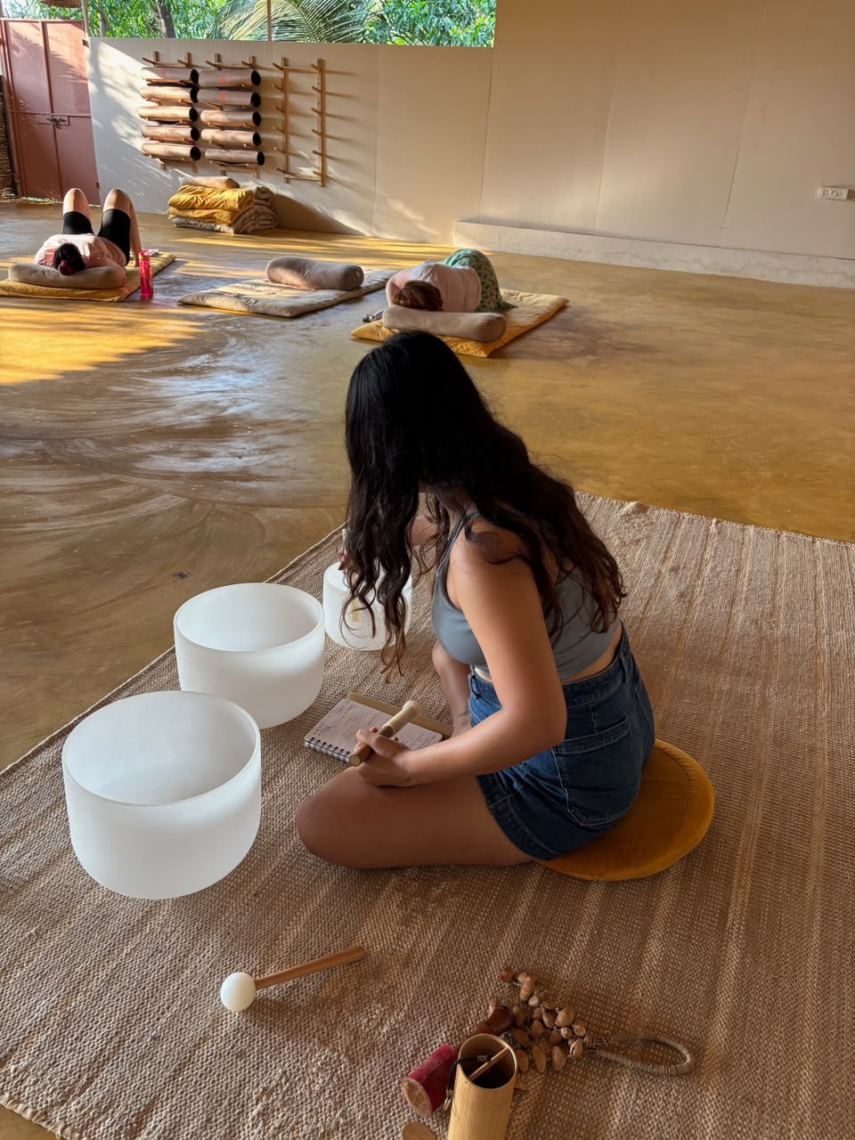 Sound healing session